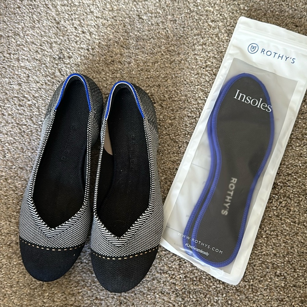Rothy’s The Flat - Grey Mist Captoe